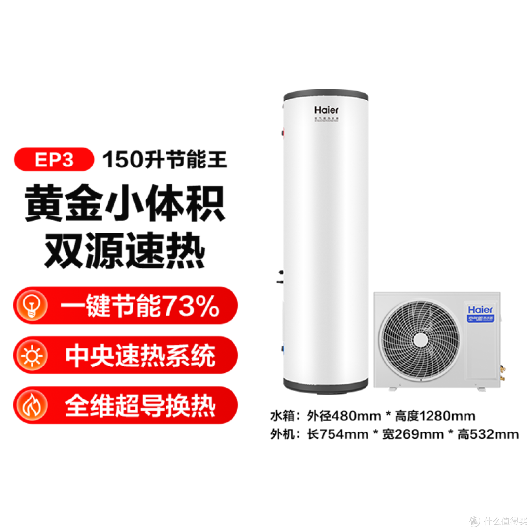 拆给你看:海尔KF70/150-B-EP3空气能热水器,凭什么敢说一级能效