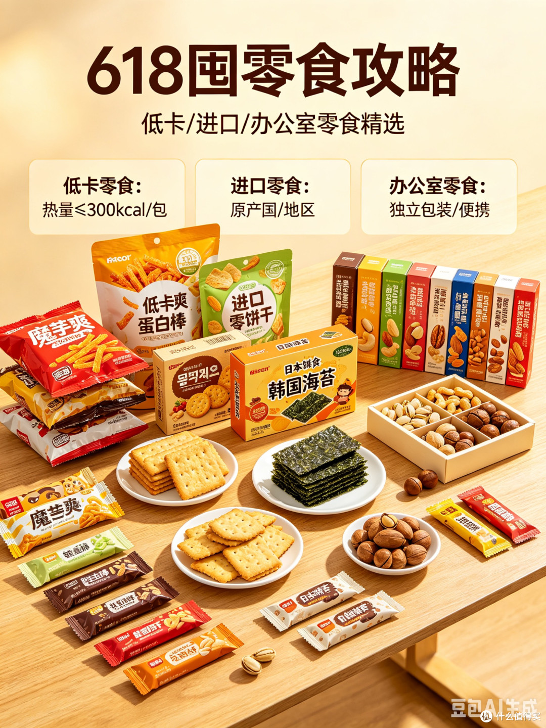 618囤零食攻略:低卡解馋、进口爆款、办公室摸鱼小食推荐