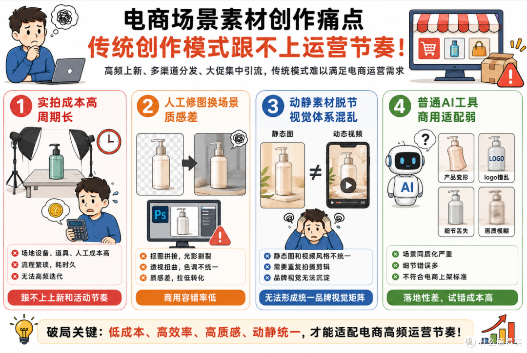 全面横评直接上传产品图生成电商场景的 AI 工具,原图秒变大片