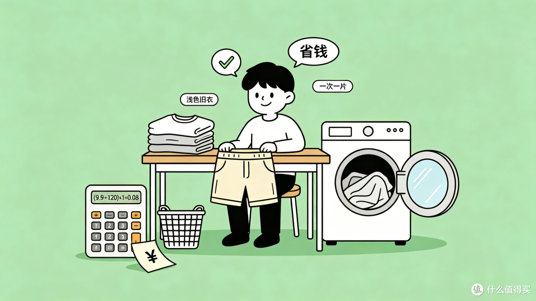 学生党｜只洗浅色旧衣，吸色片可以这样省