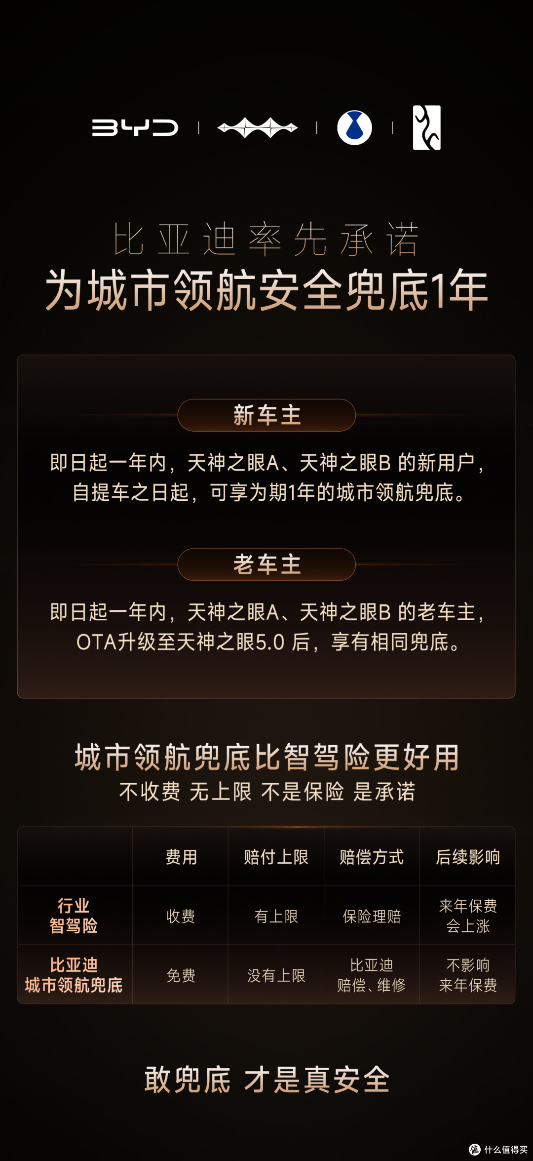 比亚迪智驾兜底并不是智驾险，差距太大