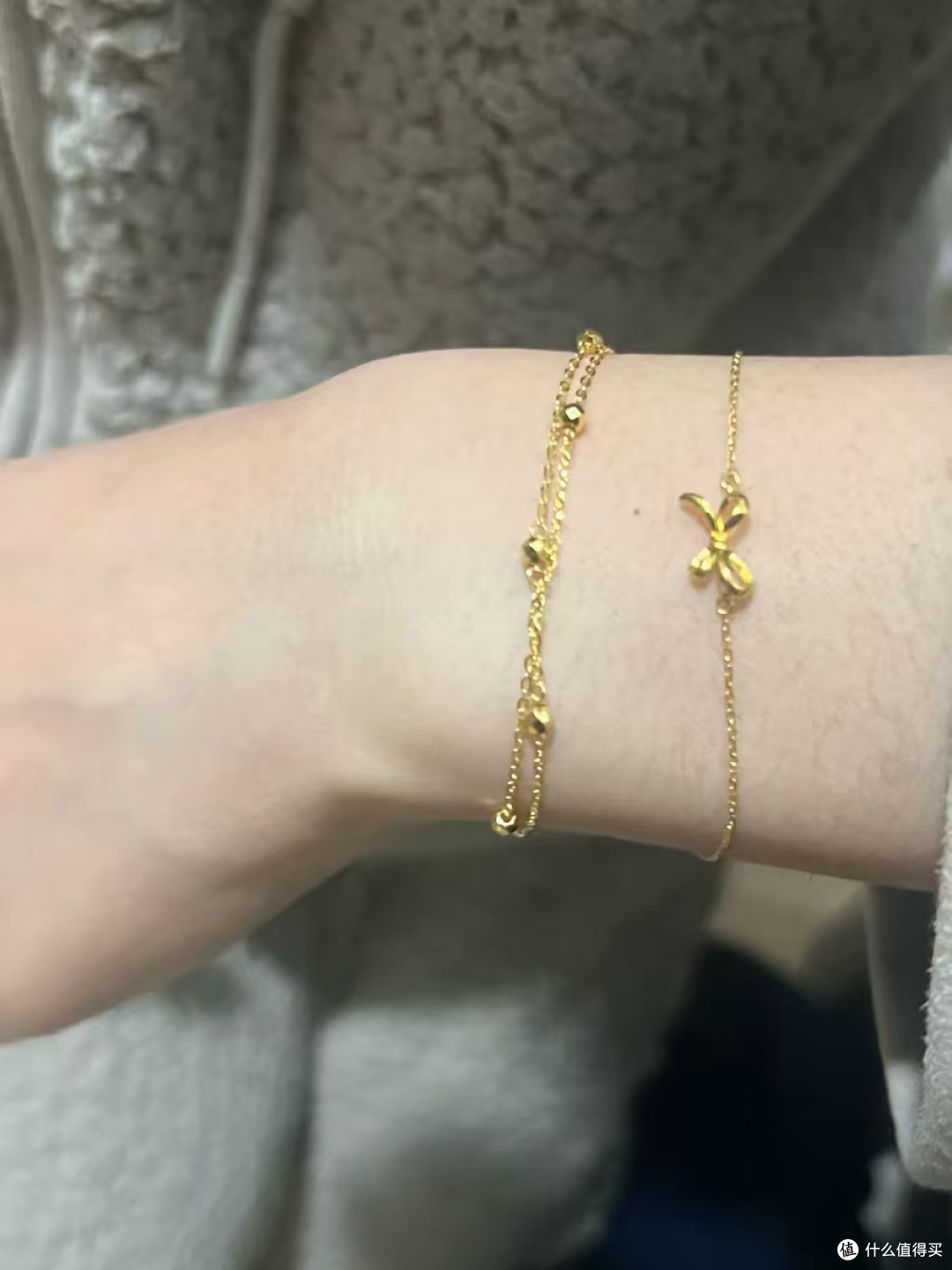 ✨周生生永系列爆闪足金双链蹦迪珠手链|把星光戴在腕间