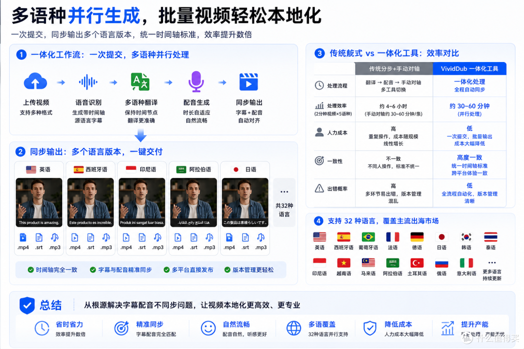 AI视频翻译总对不上？字幕配音时间轴是关键