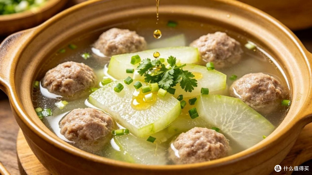 老人孩子都爱吃的肉丸子汤，鲜嫩多汁，清淡不油腻