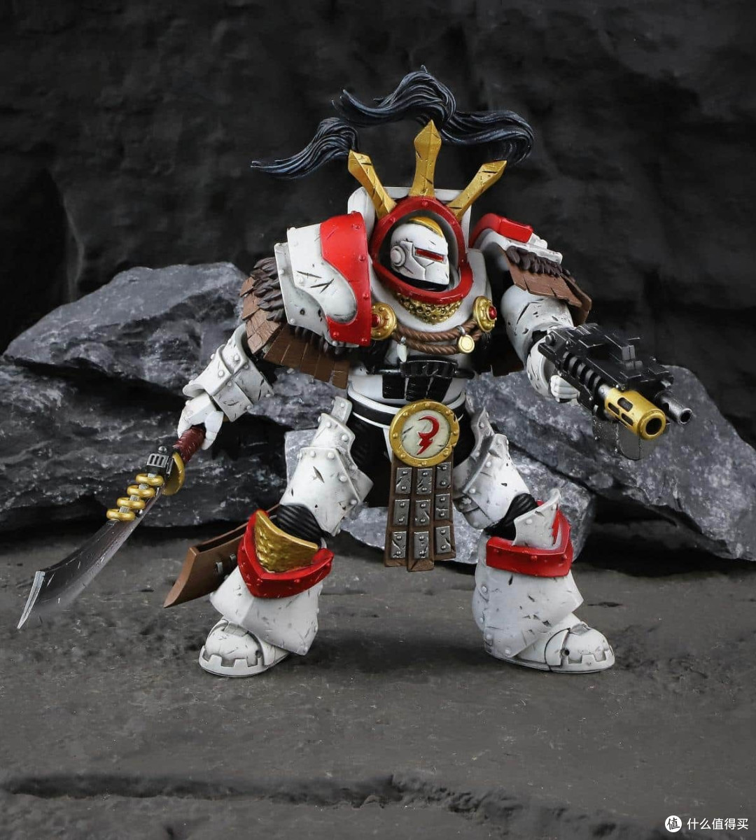 晒图|JOYTOY暗源战锤荷鲁斯之乱白疤军团穿铁骑终结者盔甲执政官