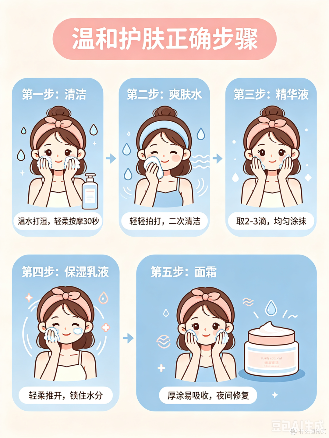 偏干易泛红肤质护肤分享:温和养护循序渐进