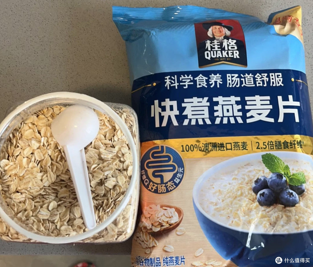 1kg桶装桂格燕麦,多种吃法