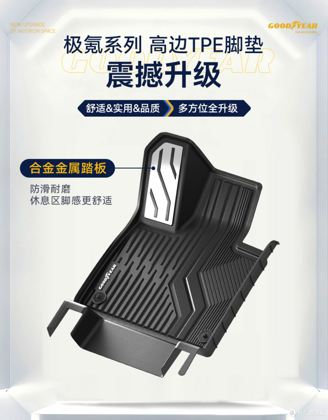 极氪8X换固特异脚垫后,车内高级感提升明显?