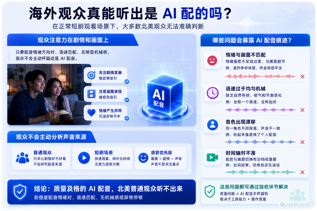AI短剧翻译成英文配音效果好不好?质量如何?是否能媲美真人
