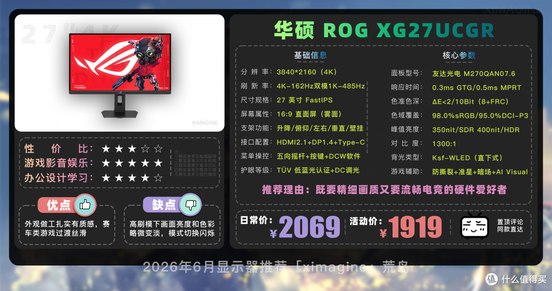 【26年6月显示器推荐清单】教父级电脑显示器选购指南!