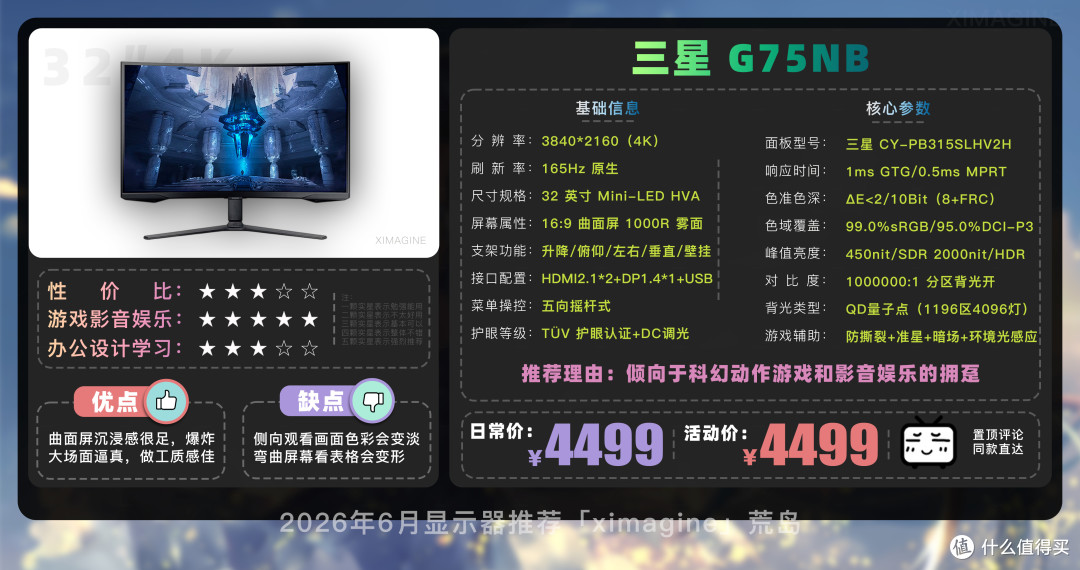 【26年6月显示器推荐清单】教父级电脑显示器选购指南!