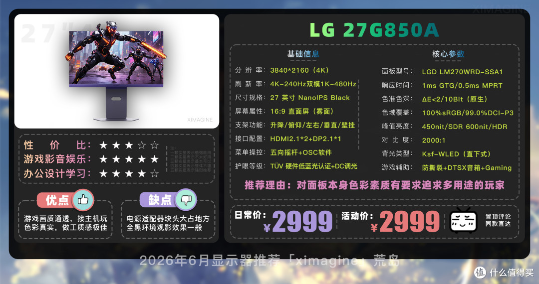 【26年6月显示器推荐清单】教父级电脑显示器选购指南!