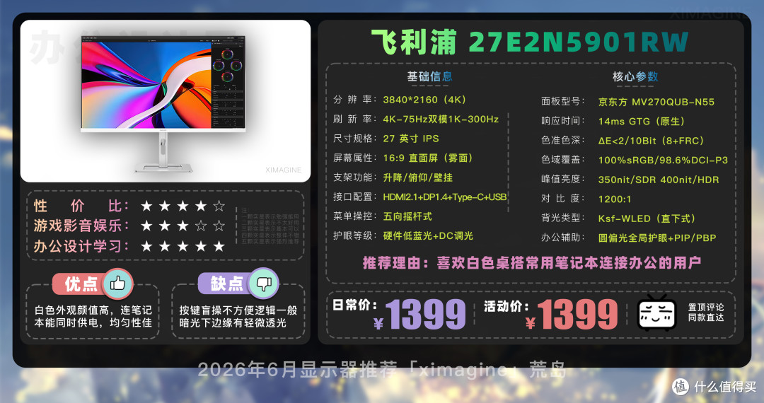 【26年6月显示器推荐清单】教父级电脑显示器选购指南!