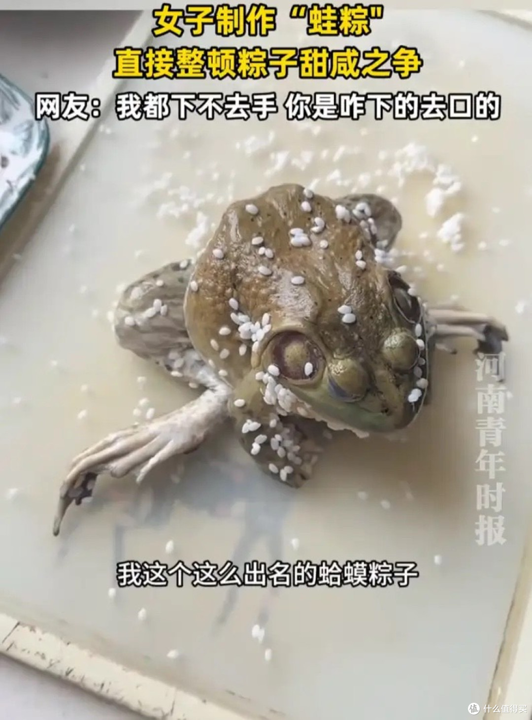 粽界“核爆”:当吉林大姐掏出只蛤蟆,千年咸甜之争瞬间化为笑谈