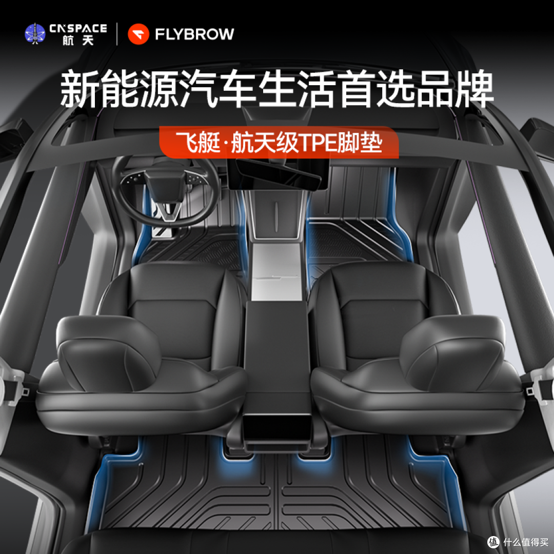 实测飞艇航天级TPE抗污脚垫：焕新版Model Y的轻盈与环保之选