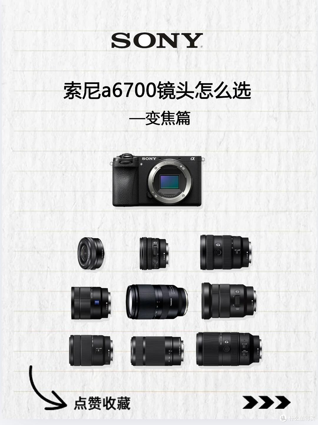 索尼A6700变焦镜头完整清单,按需挑选不踩坑
