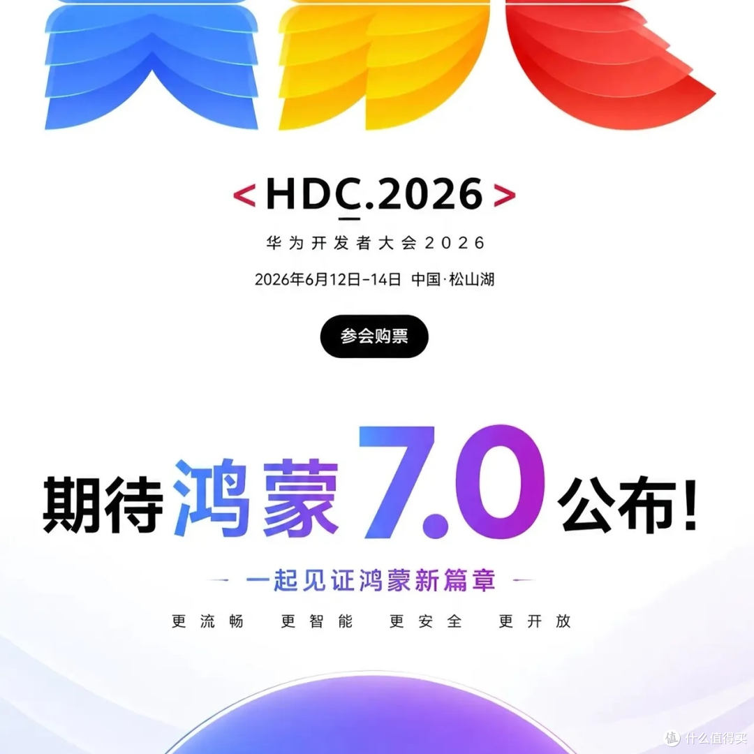 华为2026开发者大会,将发布鸿蒙7,大版本,大更迭,未来更可期。