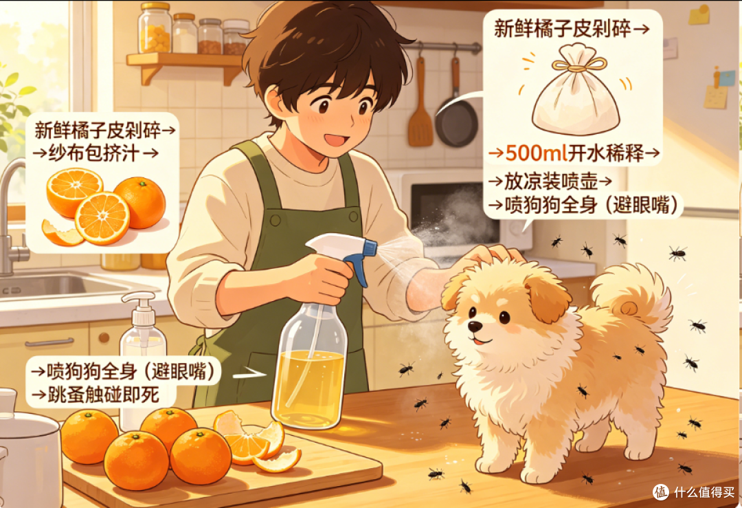 狗狗有跳蚤?老祖宗教你5个“土方法”,比药还管用!