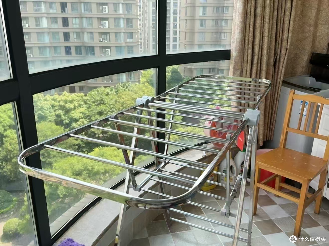 避雷铁艺晾衣架🥹铝合金折叠款才是永久刚需