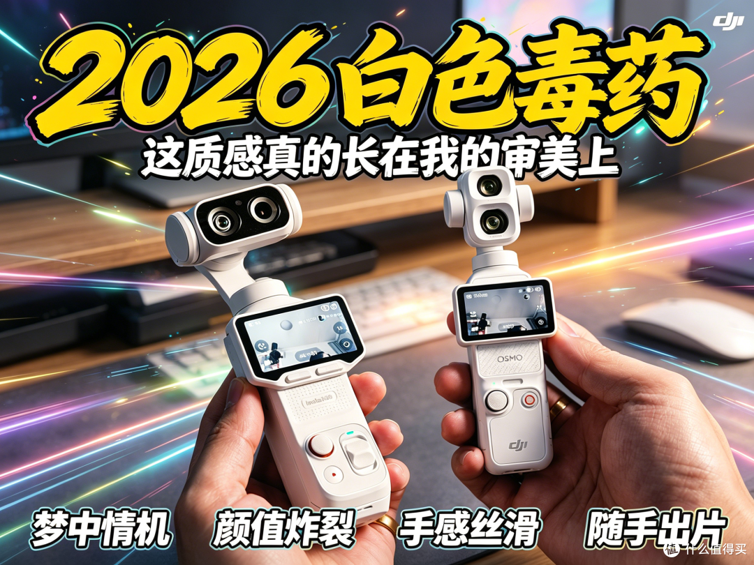 2026白色相机选购:大疆Pocket 4 Pro珍珠白与影石Luna Ultra对比