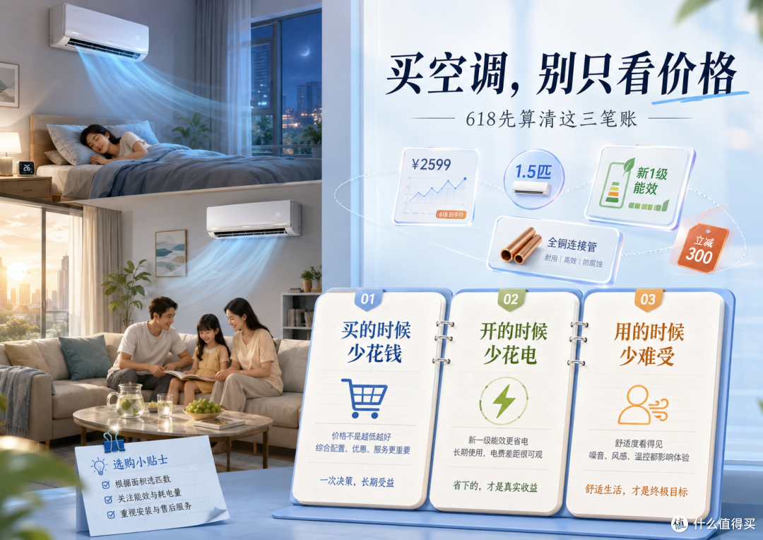 618买空调,别只看便宜了多少钱,先算清楚这三笔账