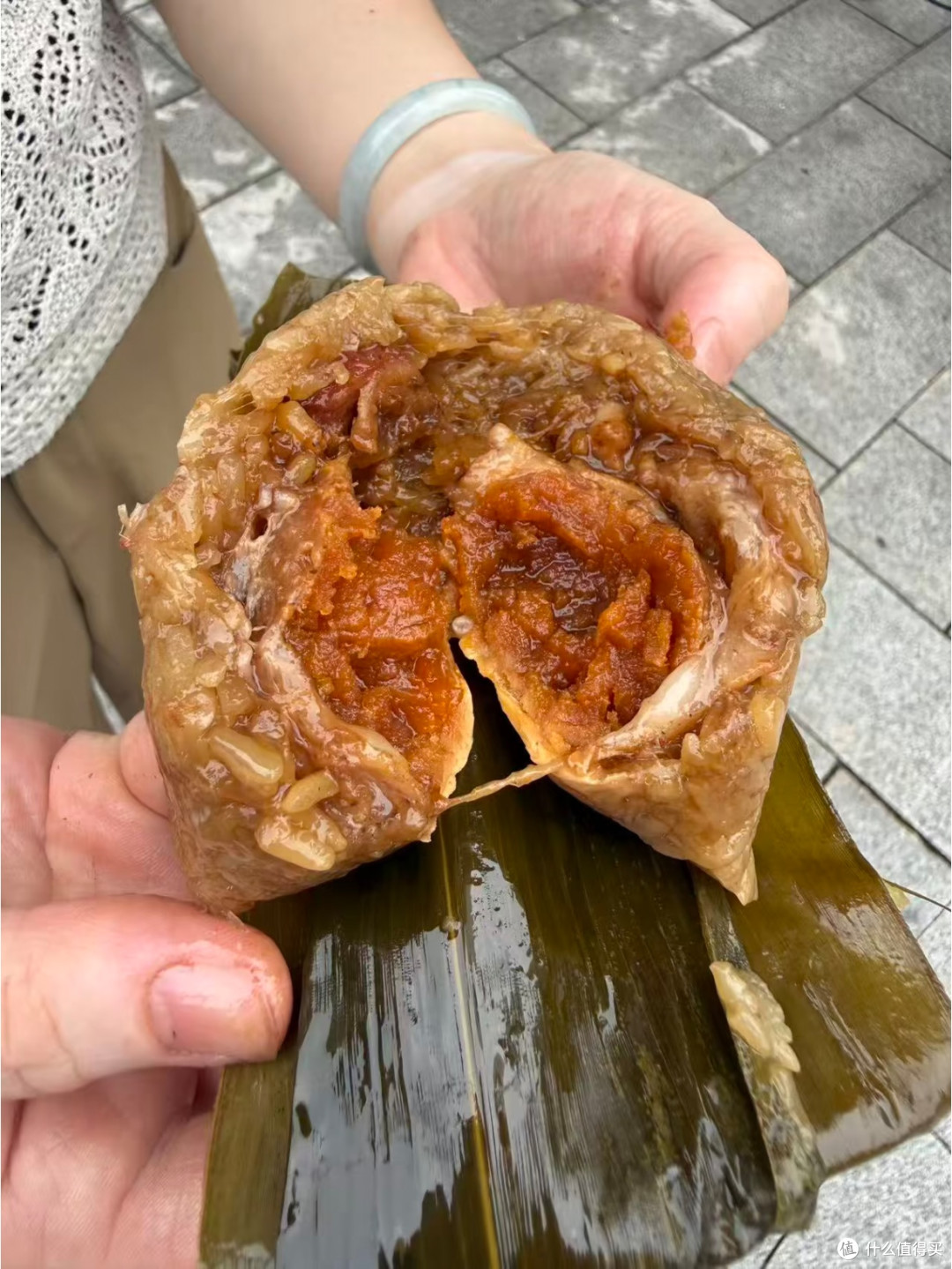 沅江咸蛋黄肉粽，居然让我一次干了三个