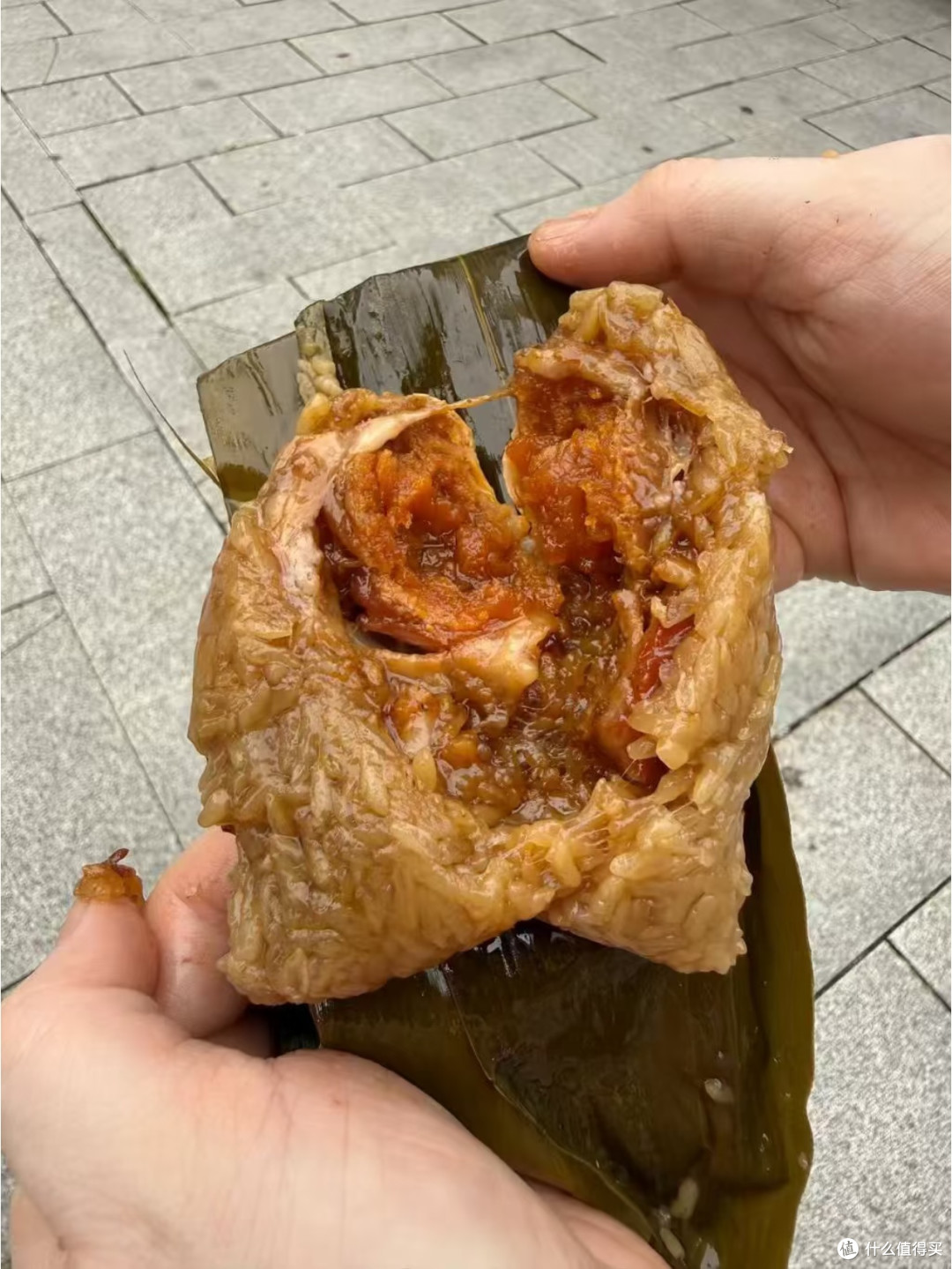 沅江咸蛋黄肉粽，居然让我一次干了三个