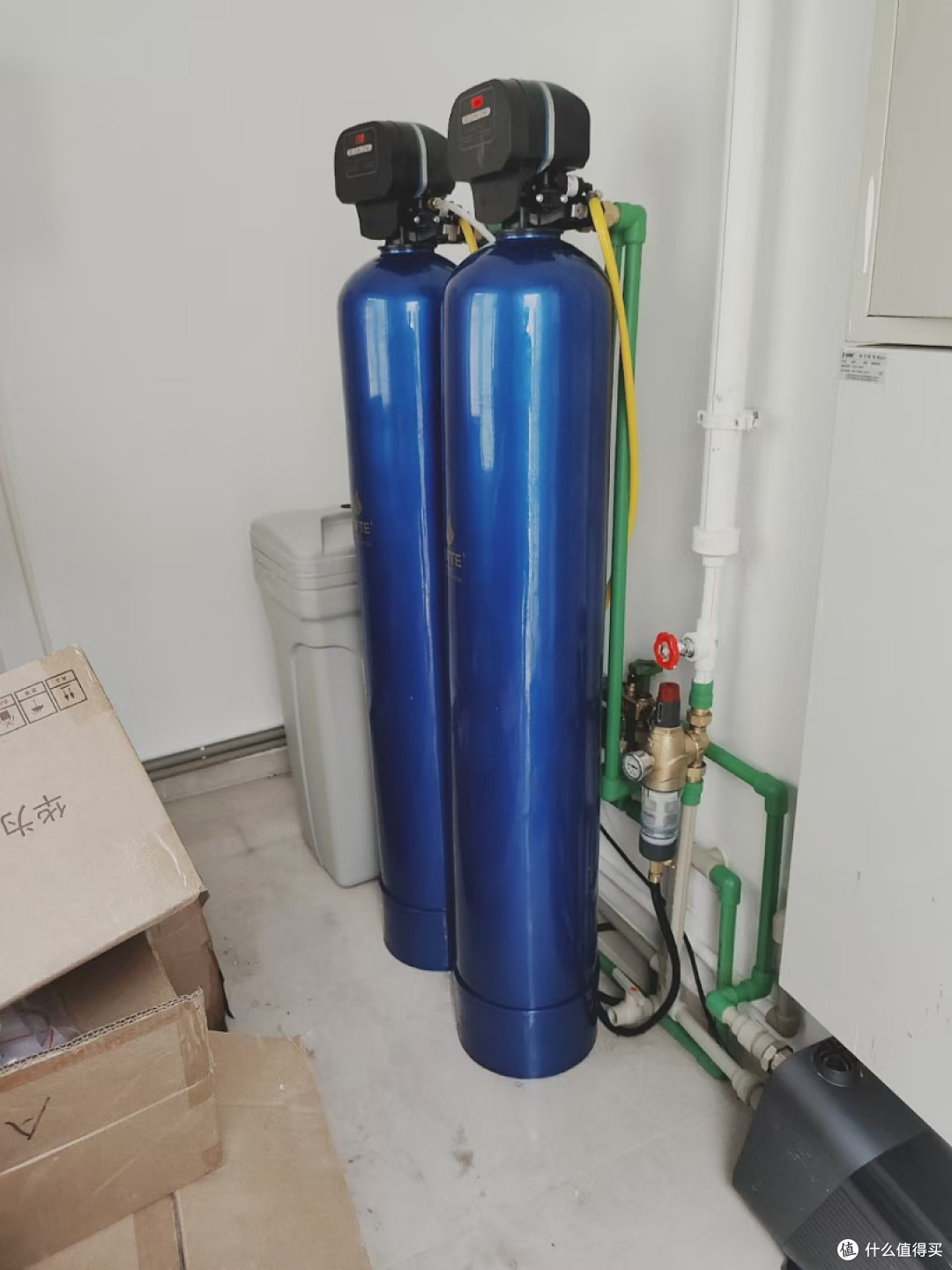 软水机和前置过滤器水泵安装搭配PPR活接弯头方便拆卸