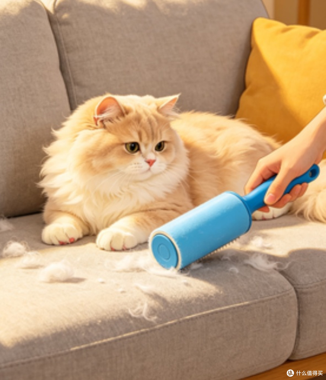 养猫家庭必备!水洗粘毛滚筒
