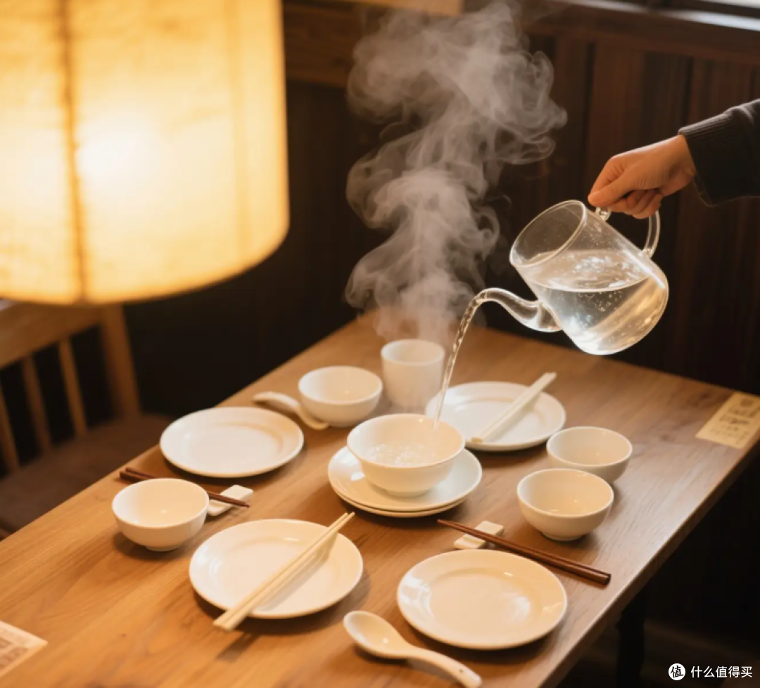 在外面吃饭,用热水烫碗筷真能杀菌?还是自我安慰而已?