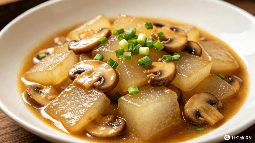夏天冬瓜别炖汤了,配口蘑炒着吃,鲜香味足超下饭