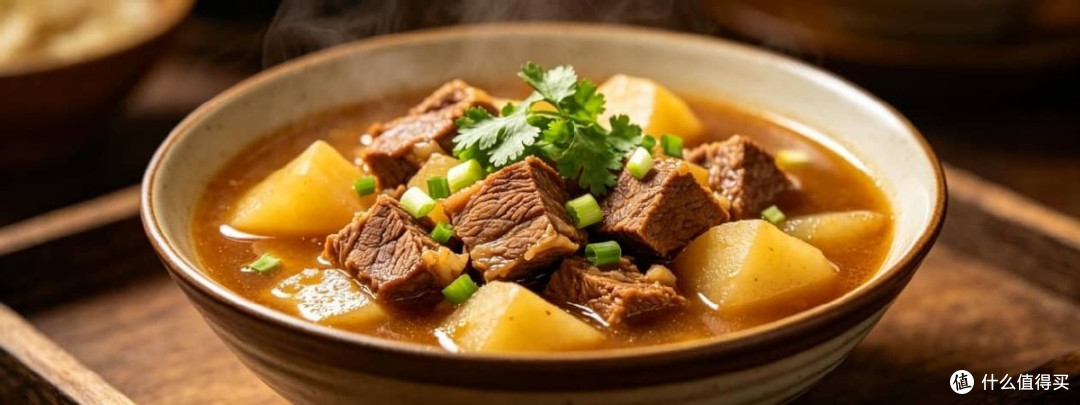 土豆炖牛肉越炖越香,鲜味协同是关键,家常硬菜好上手