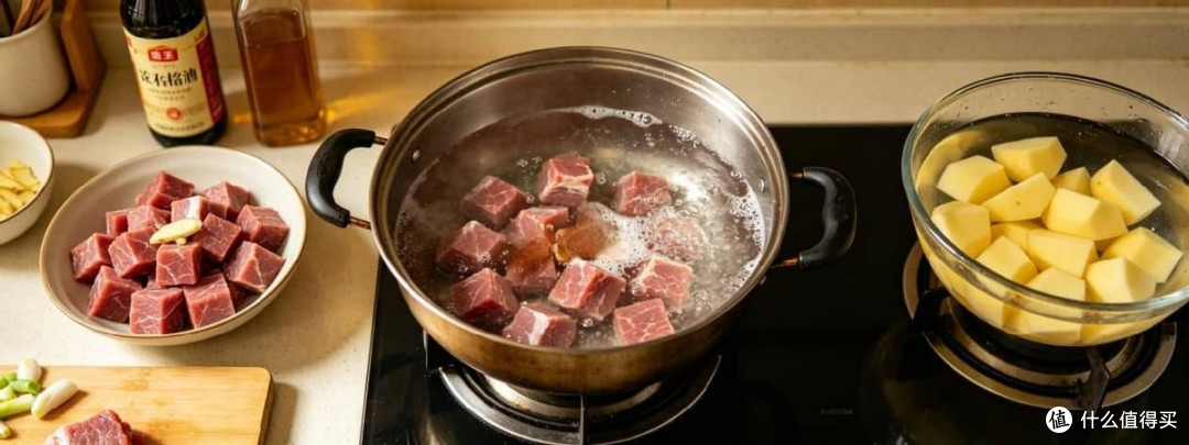 土豆炖牛肉越炖越香,鲜味协同是关键,家常硬菜好上手