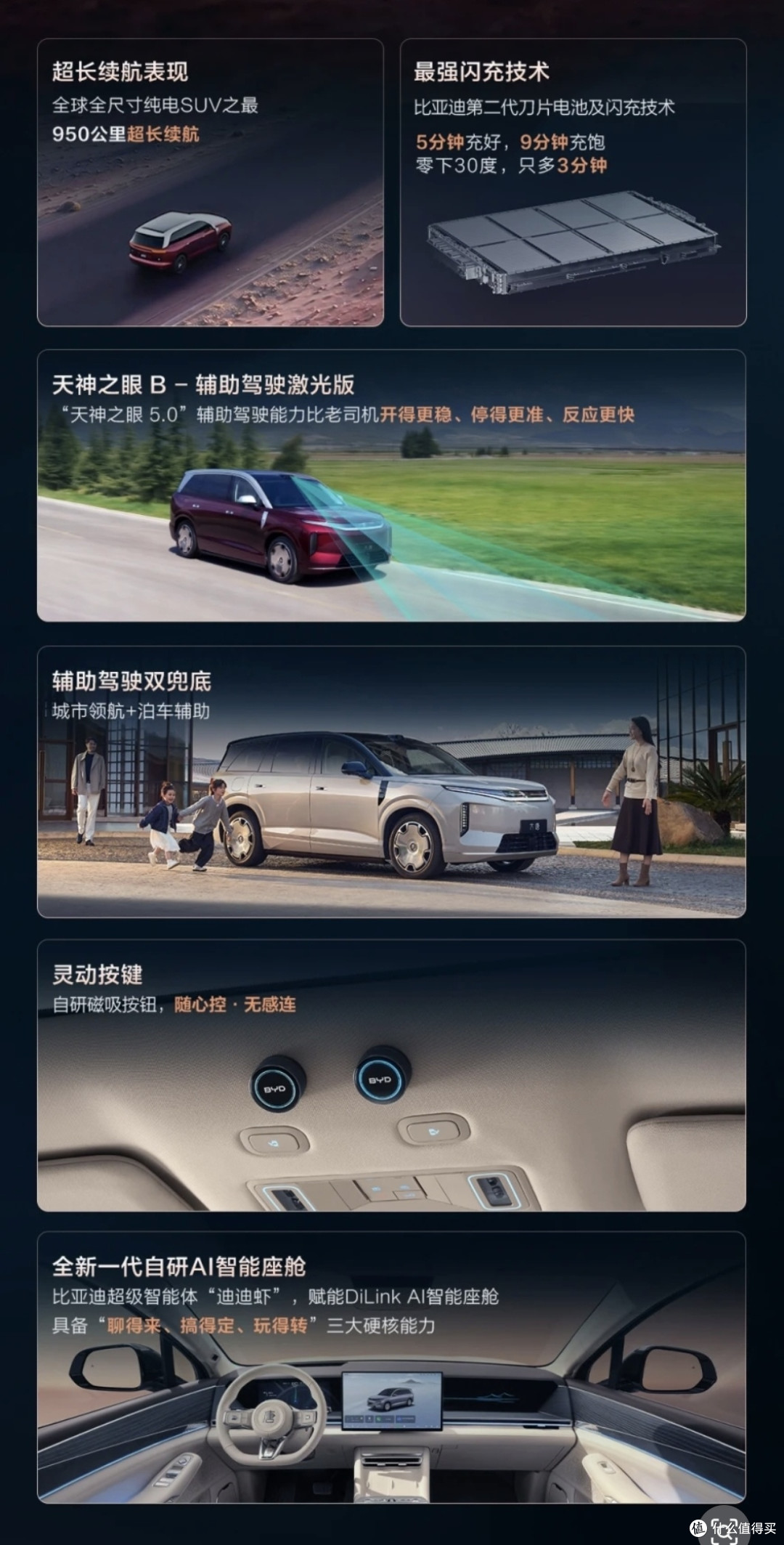 比亚迪迟来的旗舰,大唐全尺寸SUV:950公里续航+3.9秒破百+闪充