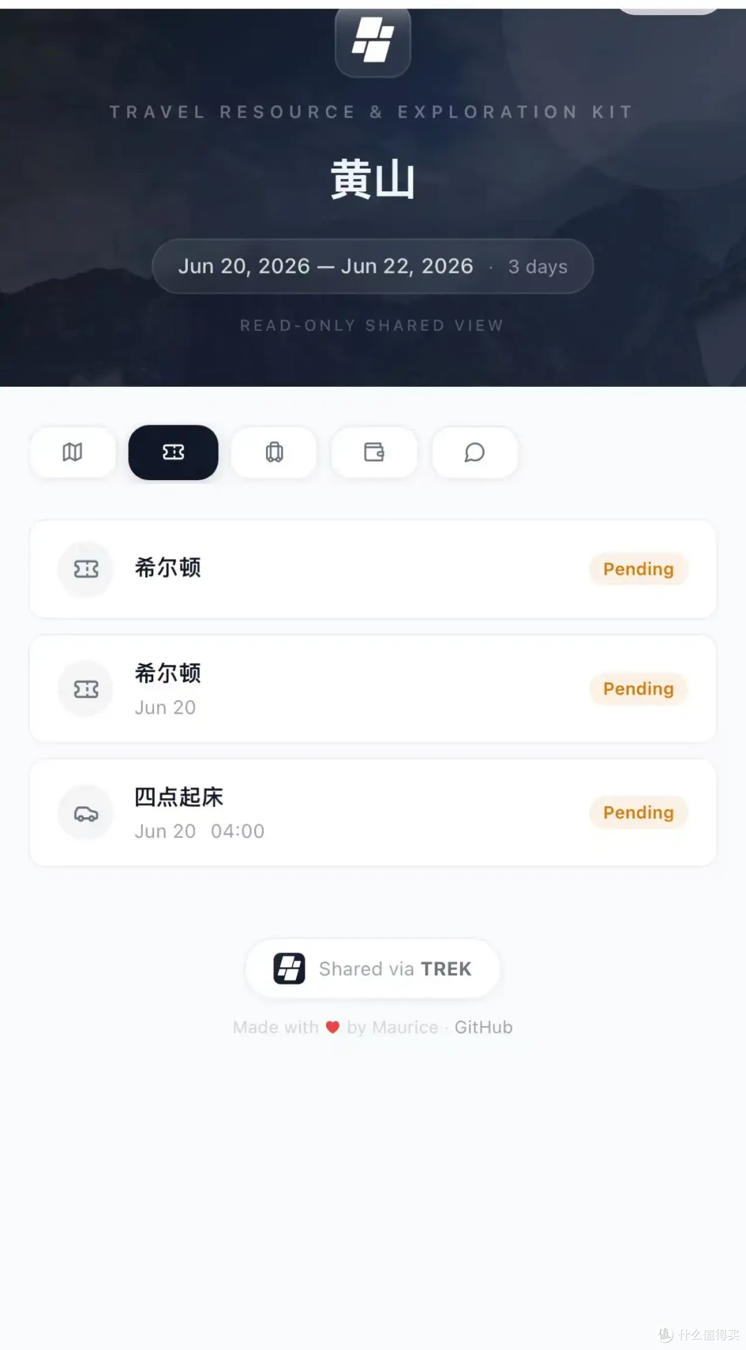 再也不被媳妇骂！NAS 一键部署Trek， 规划完美旅行！