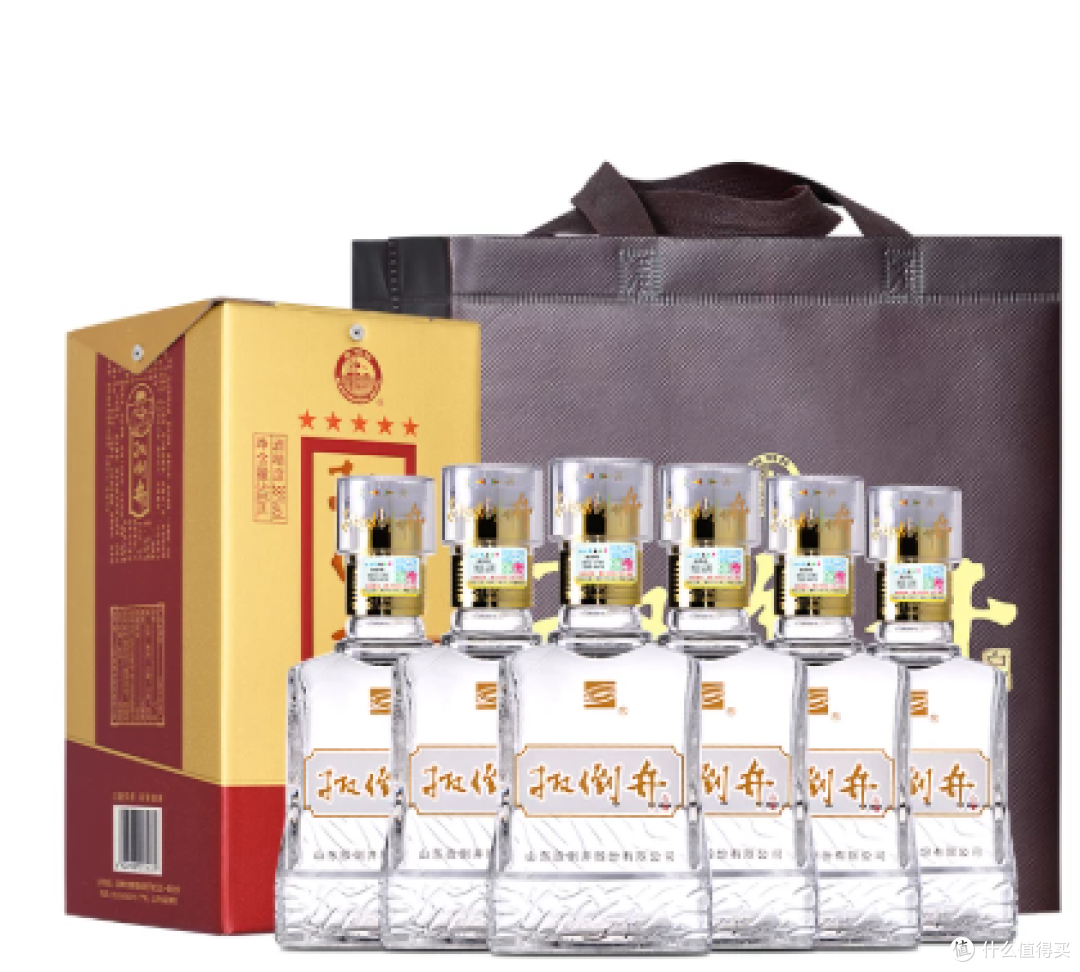 白酒整箱38度扳倒井绵柔500ml/瓶浓香型粮食酒礼盒装送礼手提袋