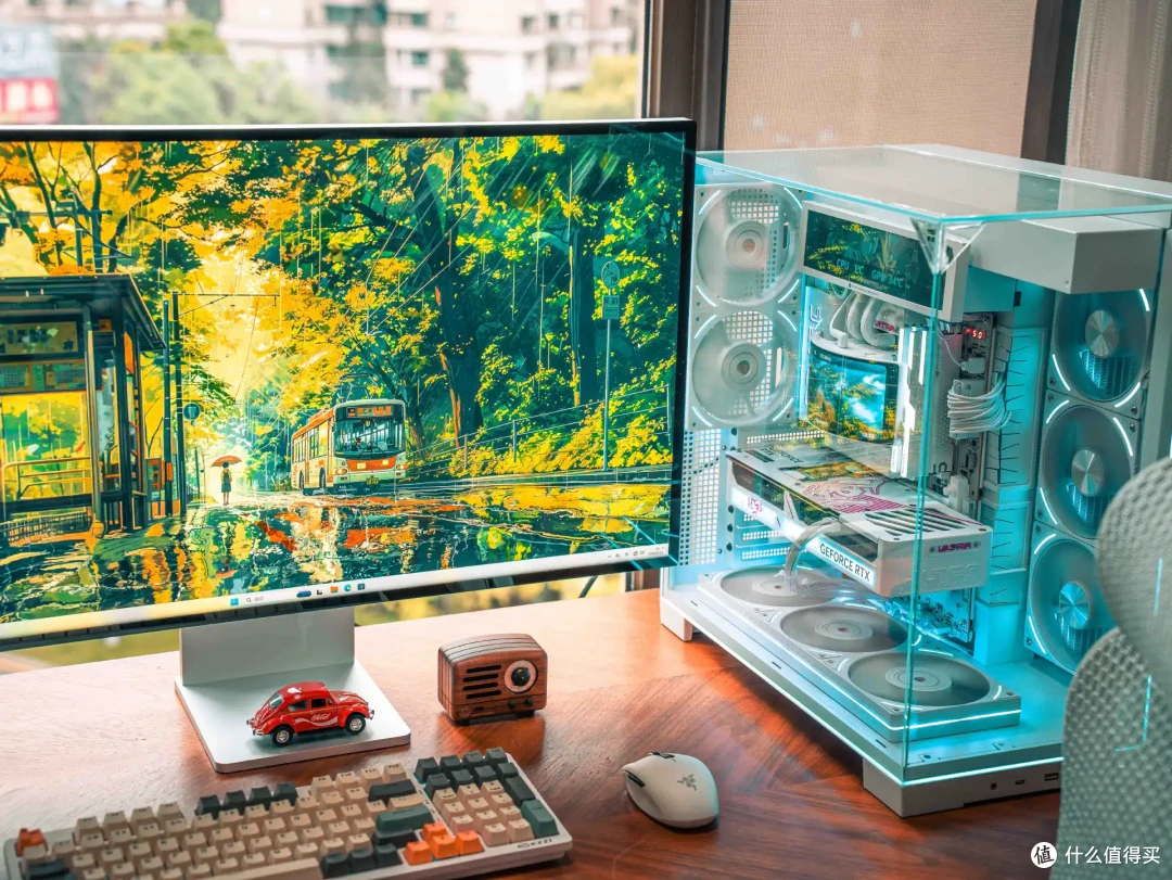 不浮夸的双屏纯白海景房!利民 A70 VISION 装机展示
