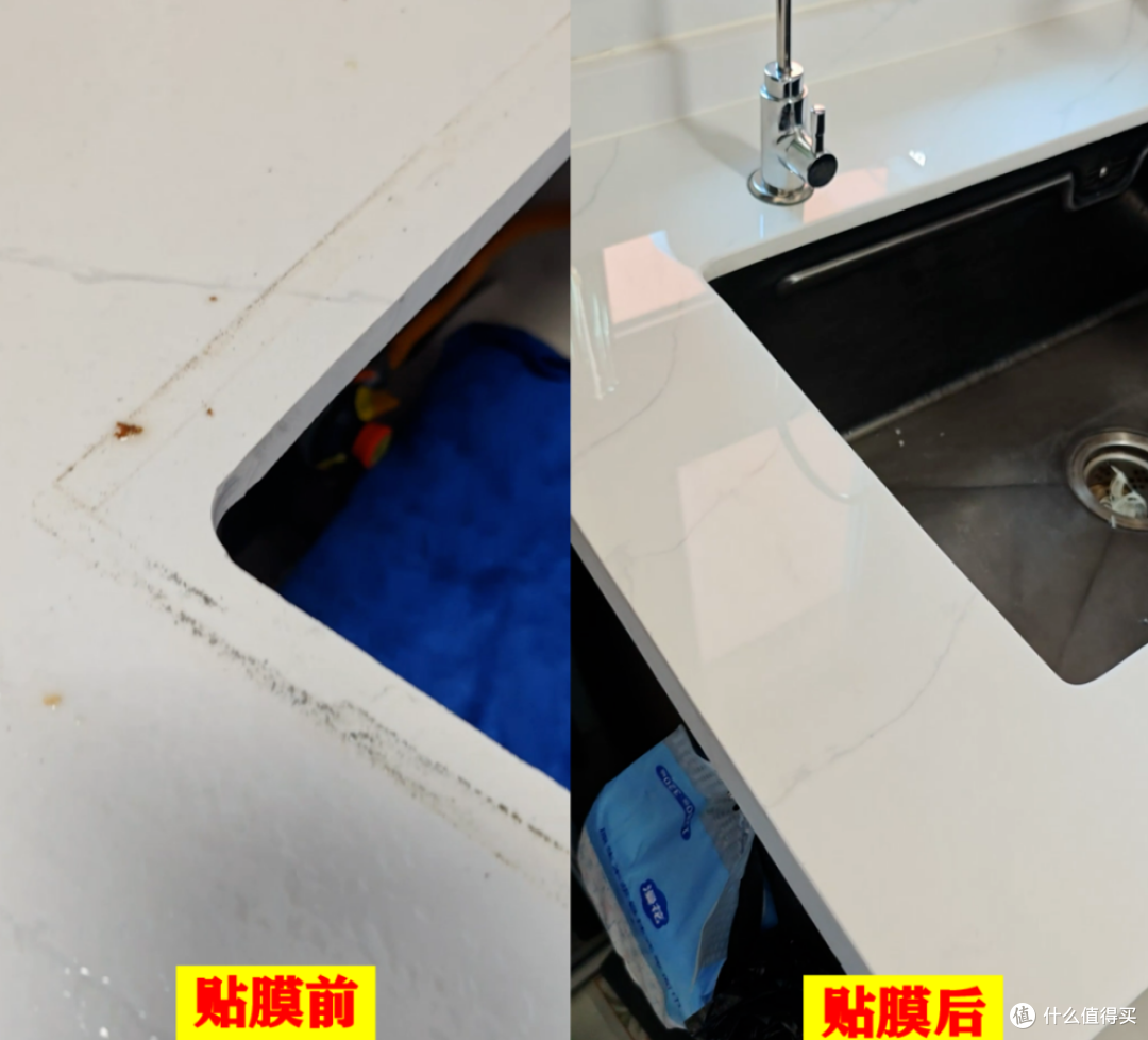 花几千装的灶台半年就废?选错膜,修复台面要掏上千块!