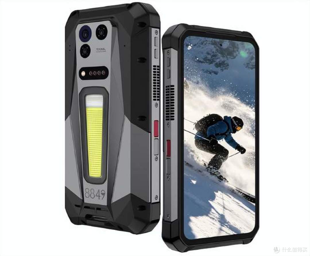 8849 Tank5 三防手机发布：17600mAh 巨无霸电池，自带激光投影