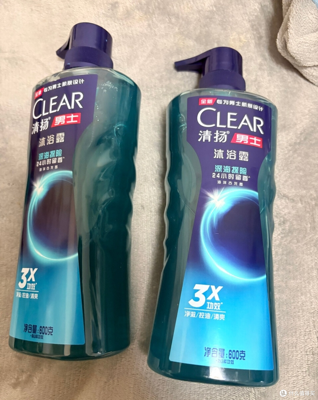 爸爸无限回购！清扬深海探险古龙香沐浴露太好用