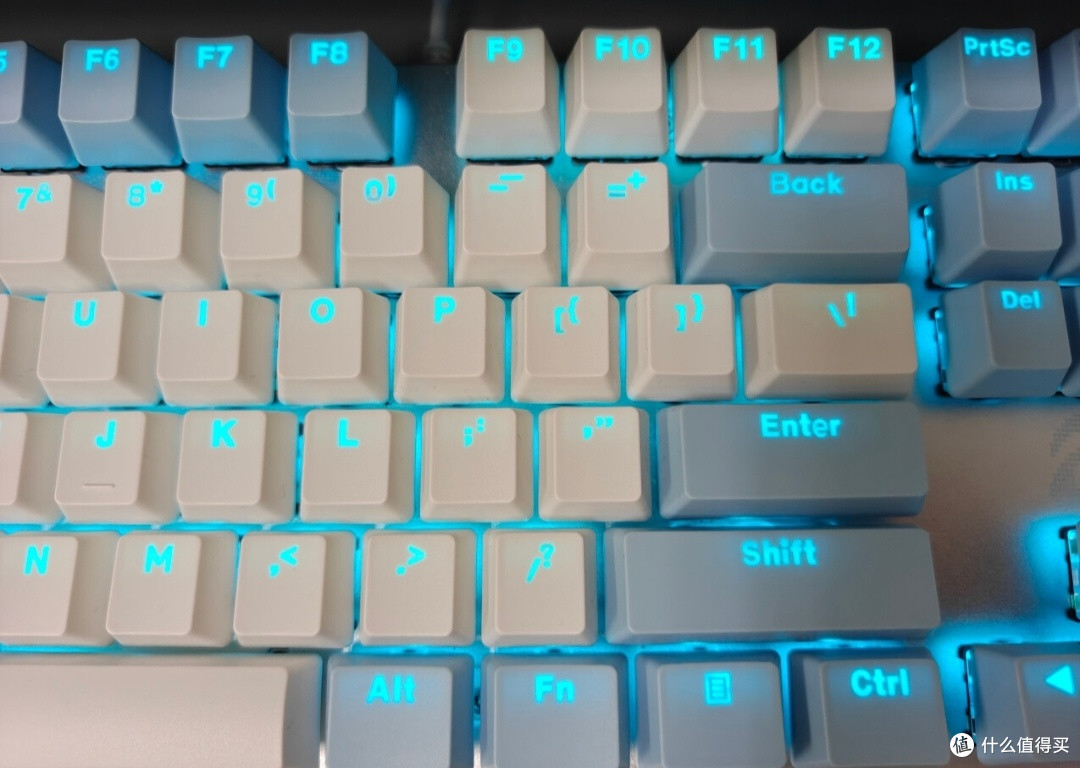 我的桌搭本命！达尔优EK815白蓝青轴键盘