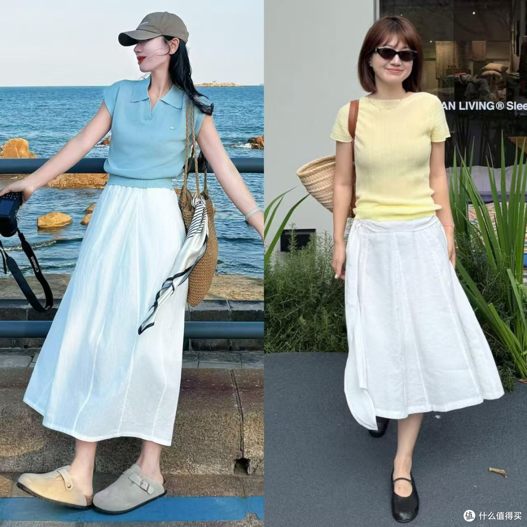 今年夏天初恋小白裙,又开始流行回来了,跟着这样穿,高级又洋气