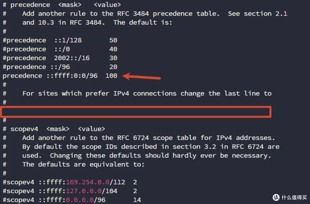 验证 IPv4 优先