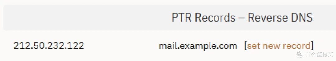 验证 PTR