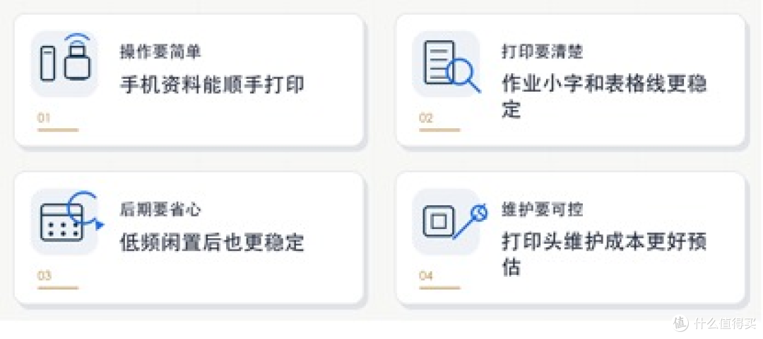 有学生的家庭第一次买喷墨打印机，选惠普更省心