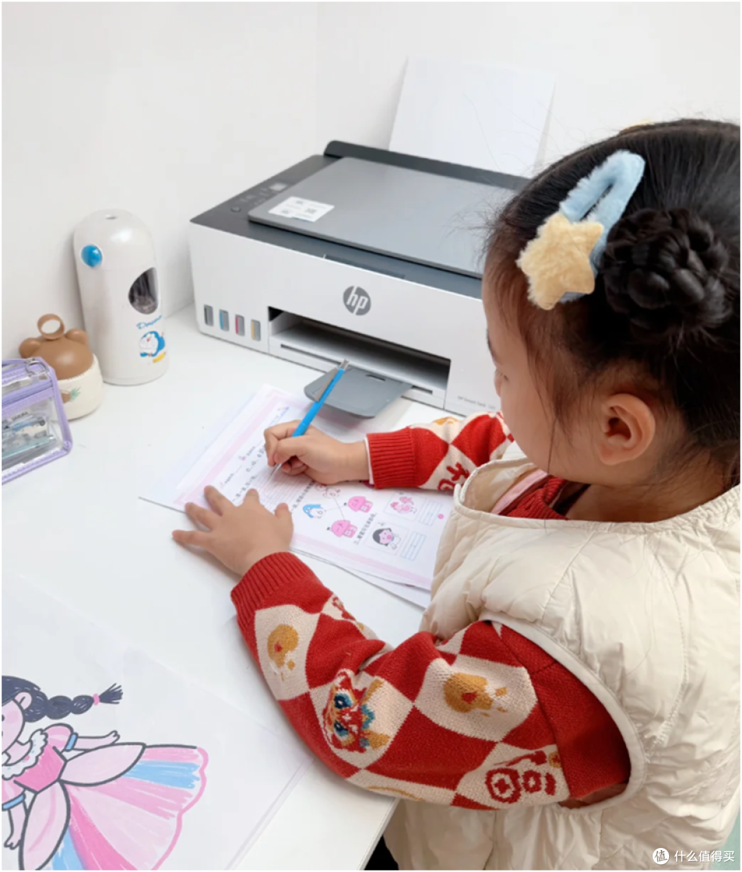 幼升小需要打印的启蒙资料变多,家用打印机选惠普连供打印机