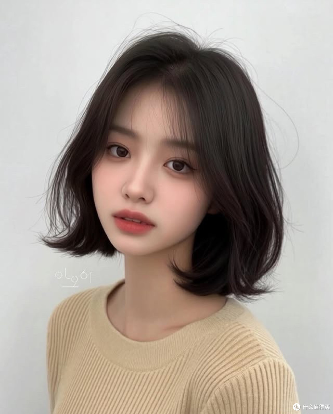 韩系波波头减龄提气质,不挑脸型显得温柔,懒人氛围感本命短发!