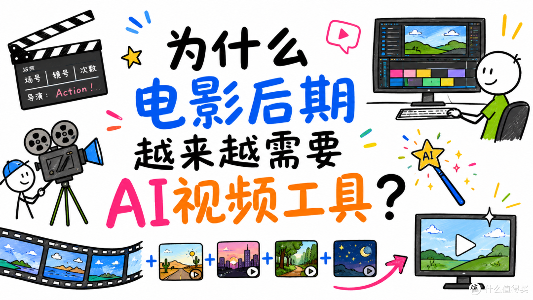 电影剪辑师用什么AI工具可以优化电影后期,大幅降低后期工作量