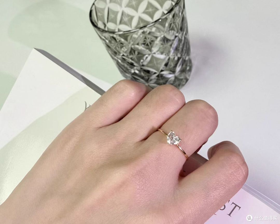 通勤钻戒天花板✨尤金喜18K金培育钻｜马眼水滴巨显手细💍