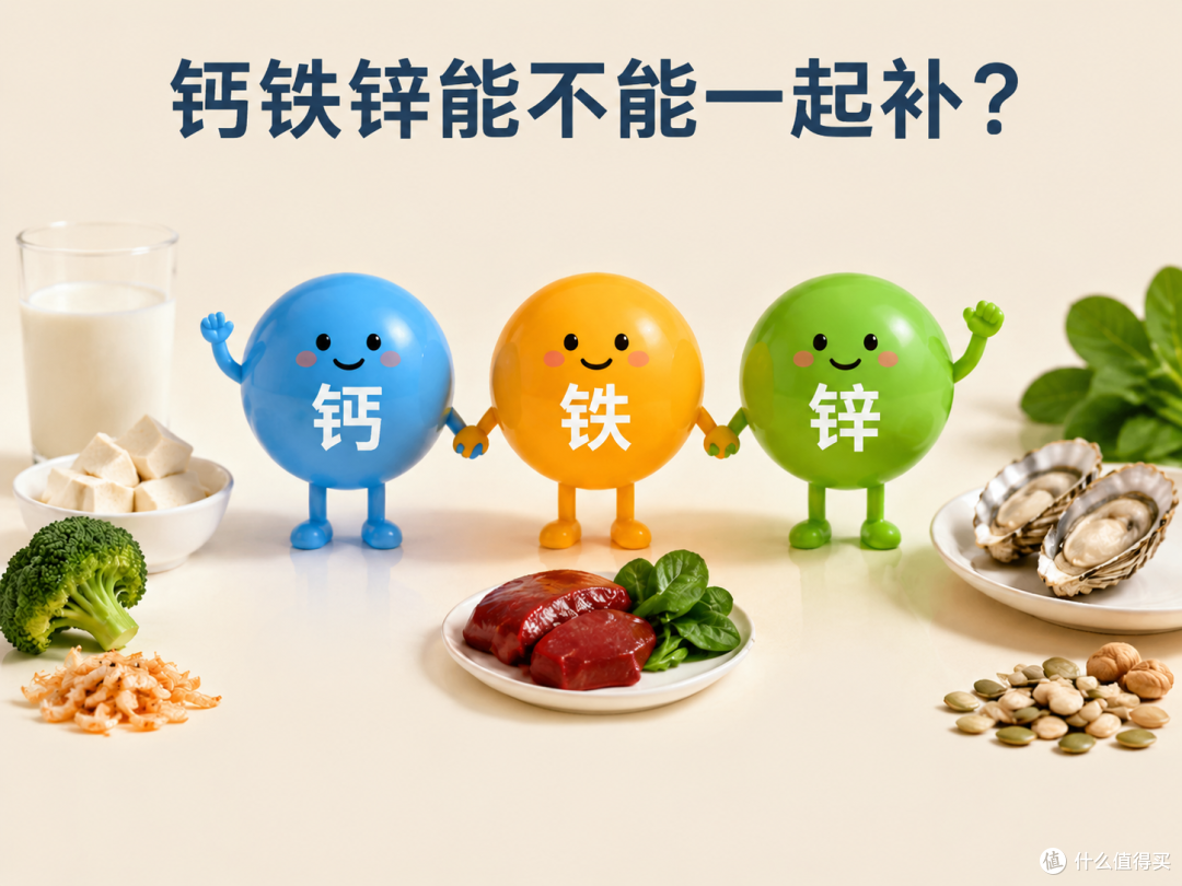 钙铁锌一起补真的有用吗?会不会互相打架?